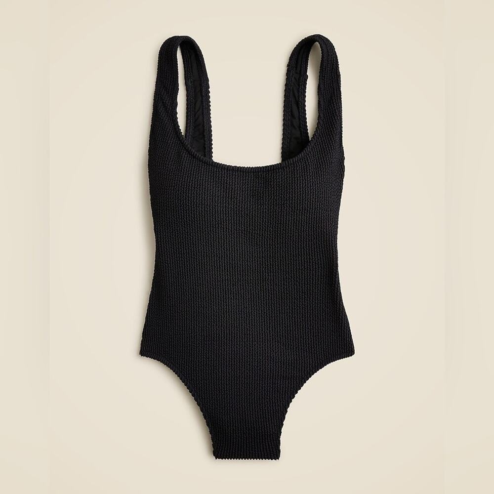 J Crew Textured Scoopneck One Piece Swimsuit Size 18
